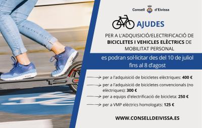 Imatge Les ajudes per a l’adquisició/electrificació de bicicletes i vehicles...
