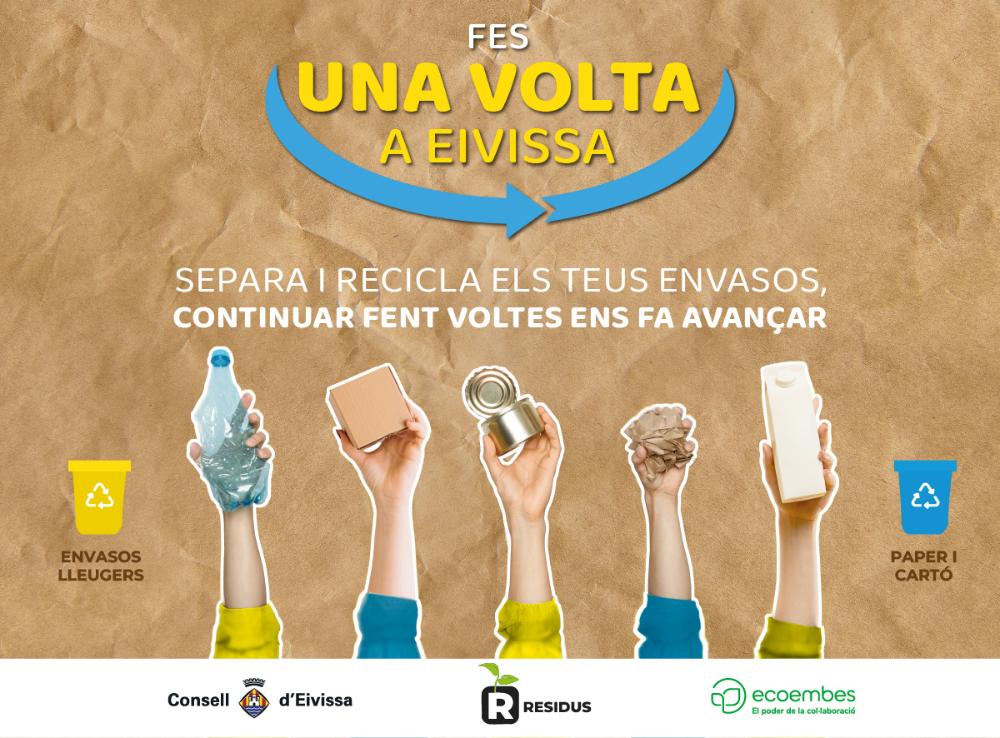 Imagen El Consell d’Eivissa i Ecoembes posen en marxa la campanya ‘Fes una volta a Eivissa’ per fomentar el reciclatge durant les festes de Nadal